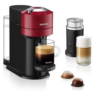 Nespresso Vertuo Next Coffee and Espresso Machine by Breville with Milk Frother, 1.1 liters, Cherry