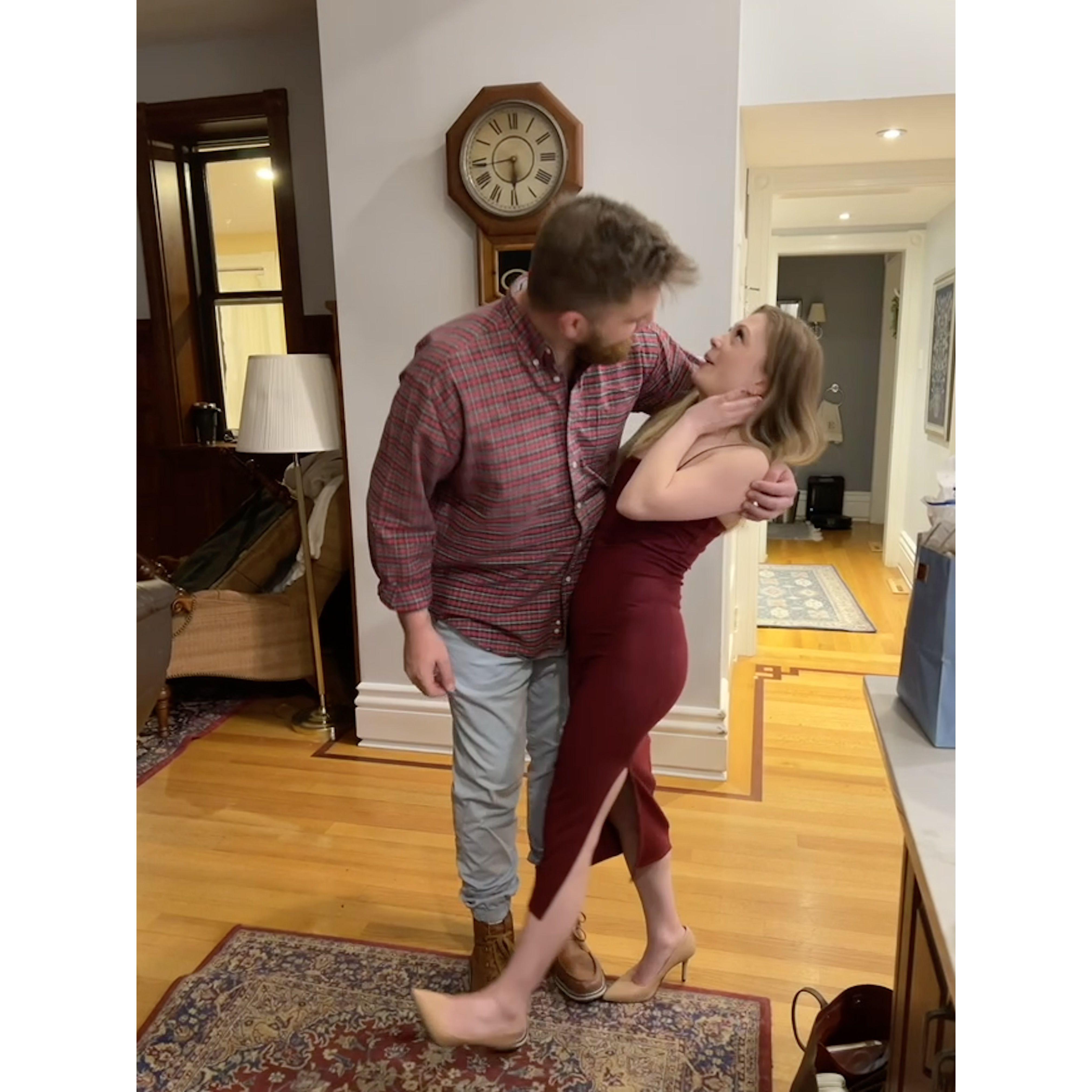Our first photo together!