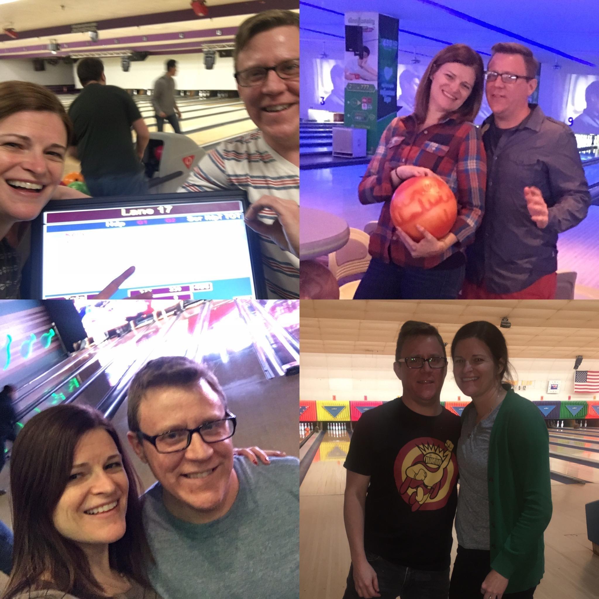 Our first "date", December 2016, now known as the Bowliversary!