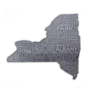 Top Shelf Living New York Etched Slate Cheese Board