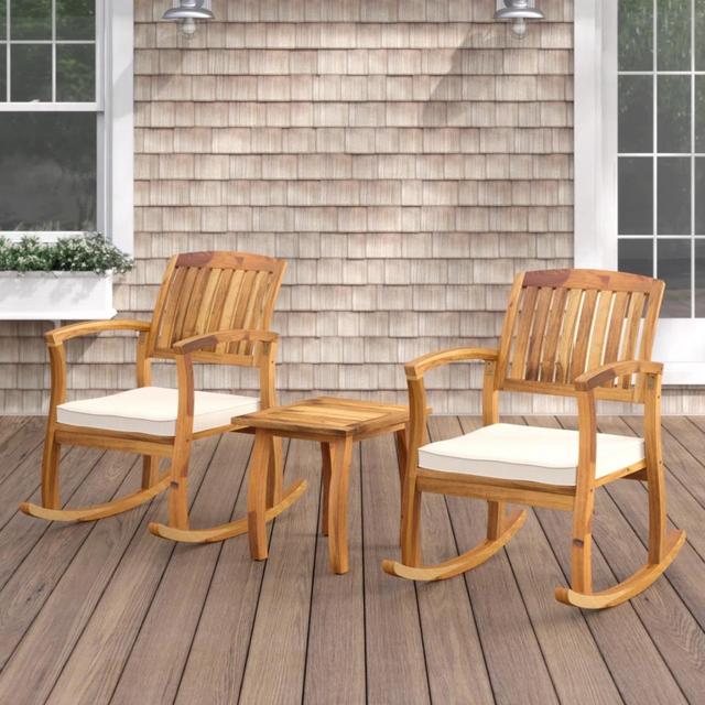 3 Piece Rocking Chair and Table Porch Ser