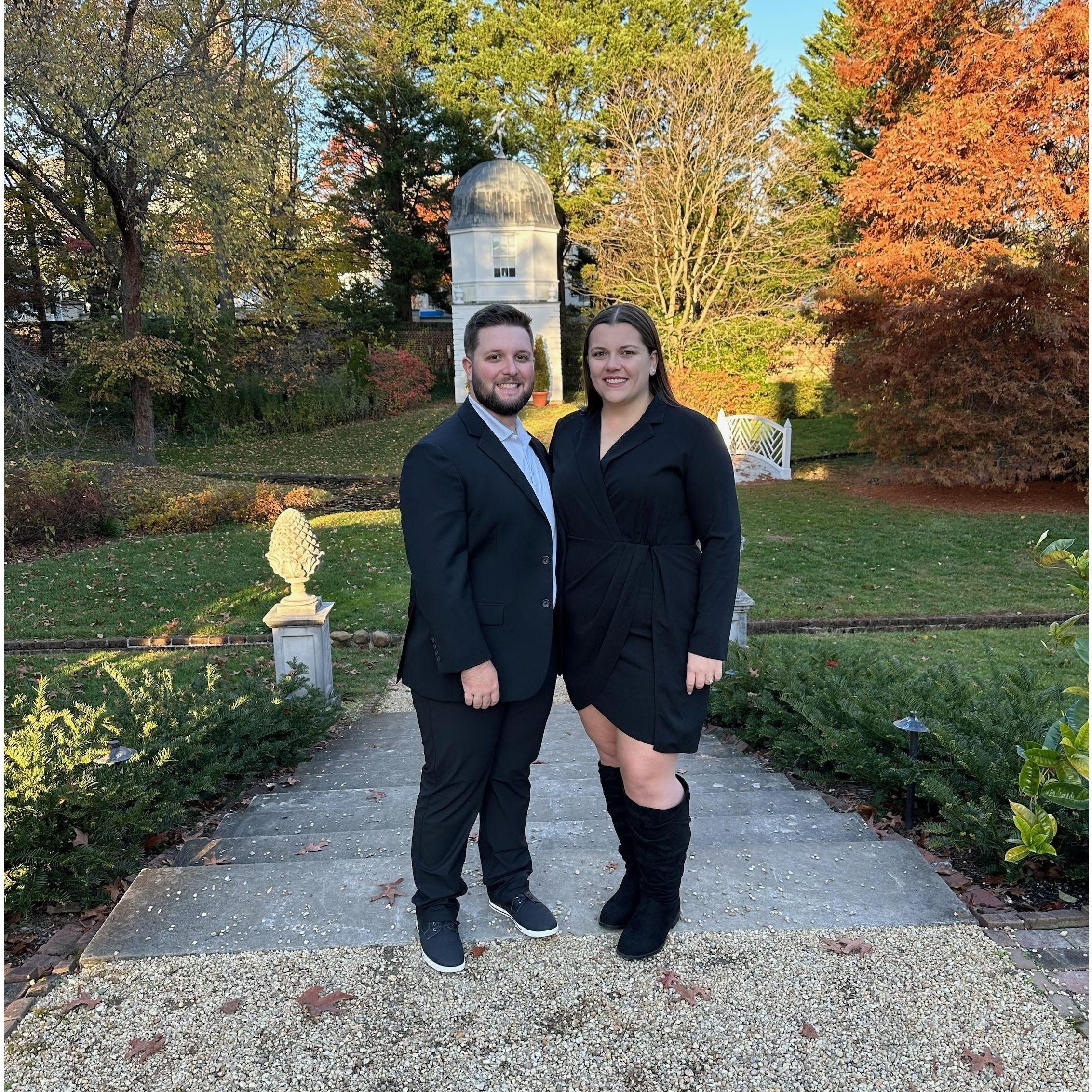 November 14, 2023: Engagement Photos at the William Paca House & Garden - Annapolis, MD