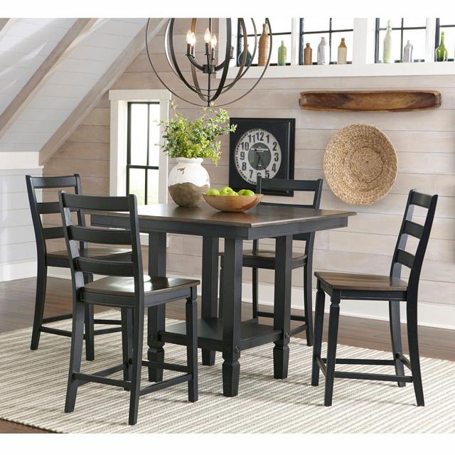 Intercon Glennwood 5-Piece Gathering Set with Bar Stools
