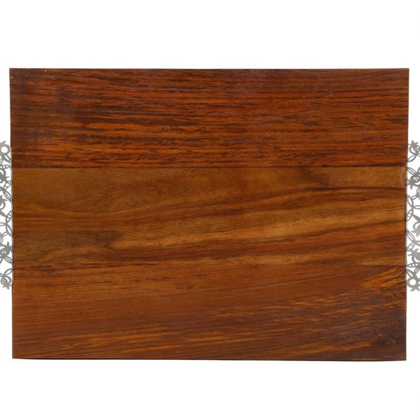 Wood Challah Board with Laser Cut Handles by Yair Emanuel