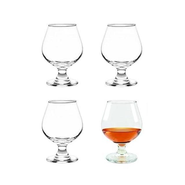 Cristar Brandy Snifter Glasses, (Set Of 4) Brandy Glasses, 12oz Craft Beer Glasses, Fits a Full Beer, Dishwasher-Safe, Lead-Free, Cognac Glasses, Tulip Glasses, Made In Colombia.