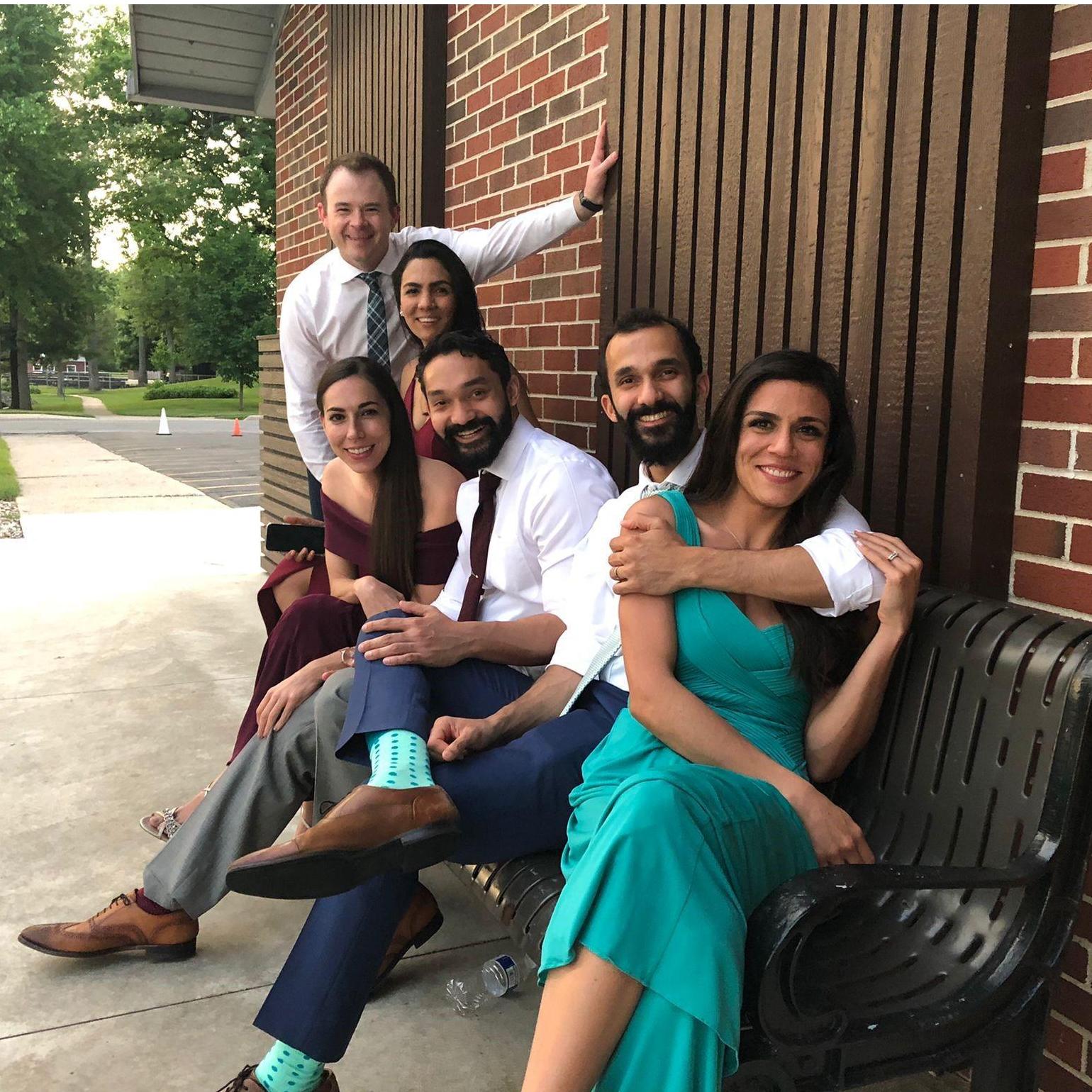 Getting Fancy at Skyler and Becca's wedding.