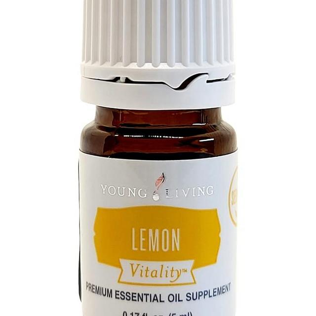 Young Living Vitality Lemon Essential Oil 5ml - 100% Pure, Zesty and Refreshing Citrus Flavor for Culinary Delights - Zest Up Your Dishes and Beverages - Brighten Your Recipes with Freshness