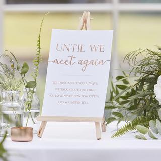 Sign & Easel Commemorative Sign