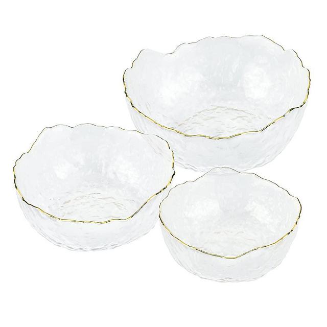 Jean Patrique Plastic Mixing Bowls - Set of 3, Dishwasher Safe