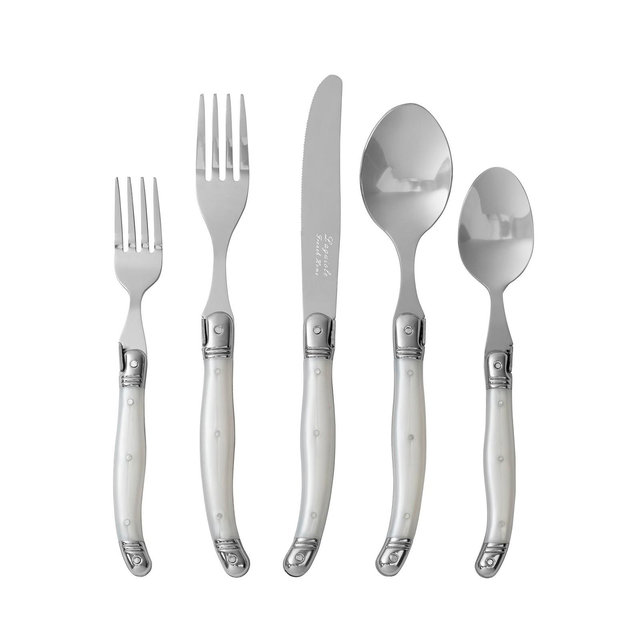 French Home Flatware Service for 4, Set of 20 Piece