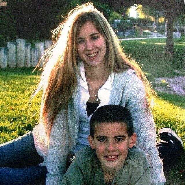 Mark and his sister, Brittany (2003)