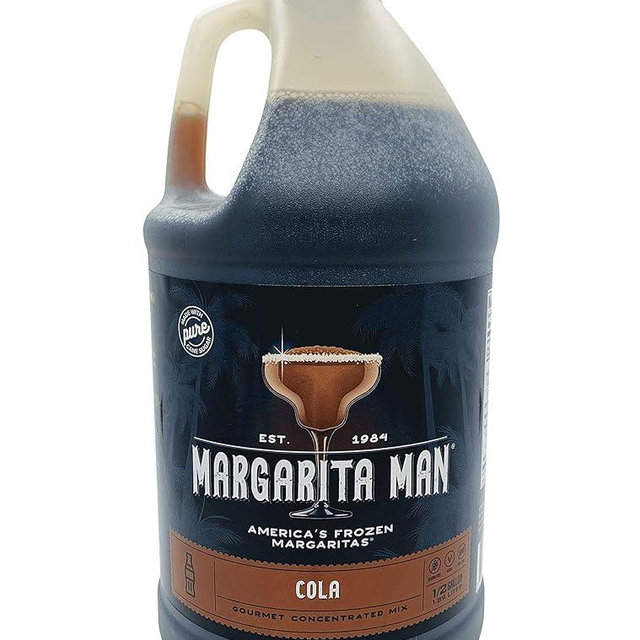 Margarita Man Cola Mix | 64oz bottle, makes 60 drinks | Makes Cola Slushes, Jack 'n Cokes, & Rum 'n Cokes | Bars, Restaurants, At Home | Pure Cane Sugar