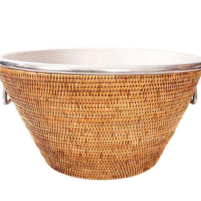 Tava Rattan Party Bucket - Honey