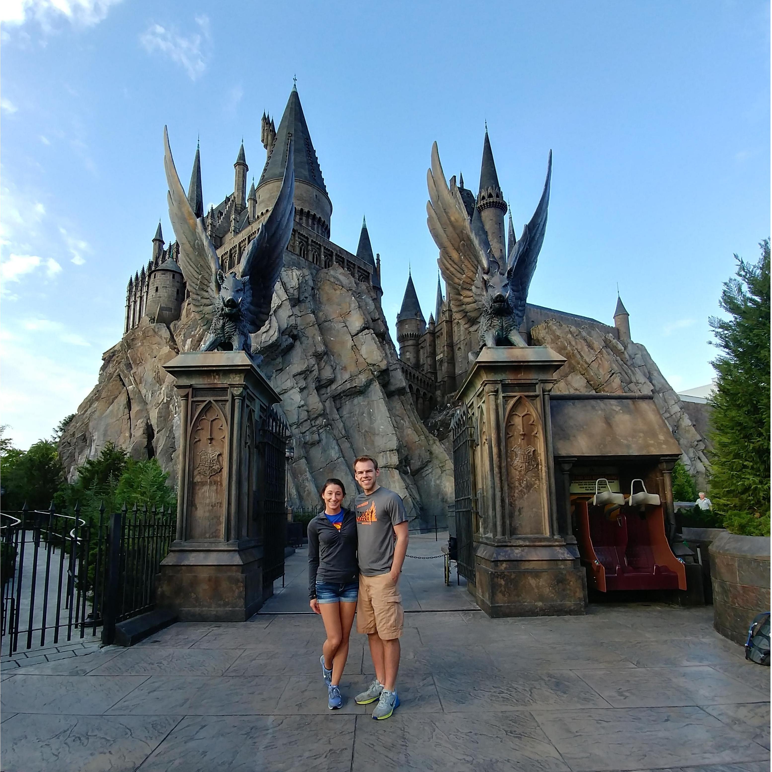 Brad, for graduation gifted Jacqui with a trip to Universal Studios Orlando! Most importantly, Jacqui was finally able to see Hogwarts from Harry Potter, for all it's glory! It was an amazing trip!