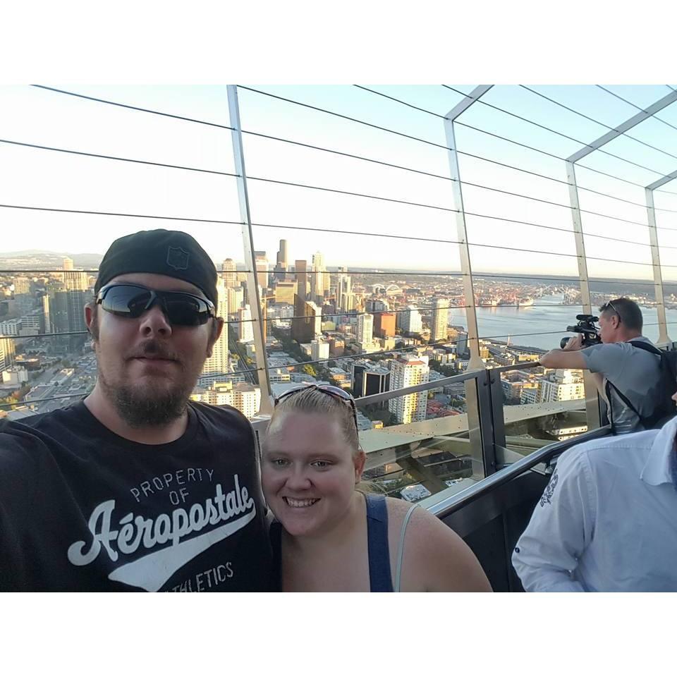 Top of the space needle Seattle WA