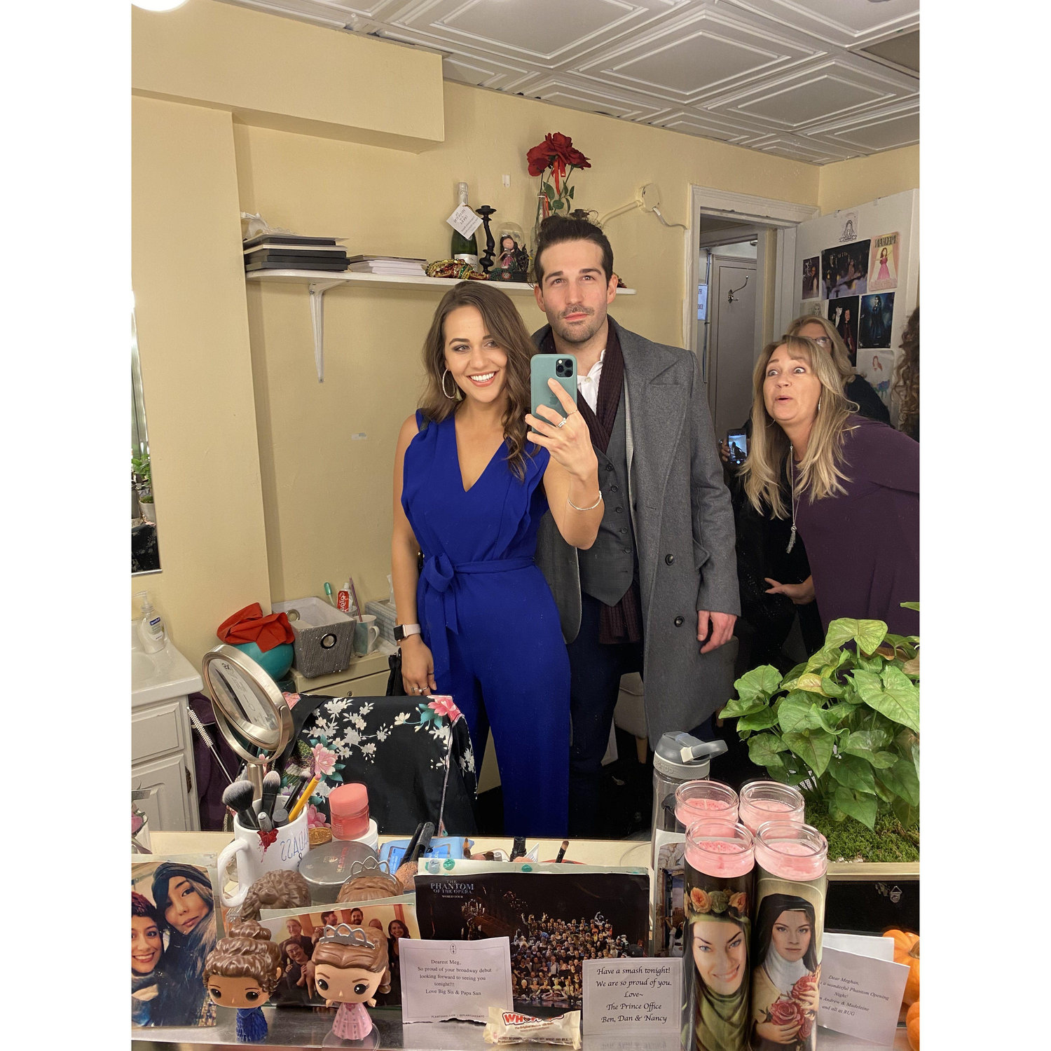 Backstage at "Phantom of the Opera" at the Majestic Theatre in NYC