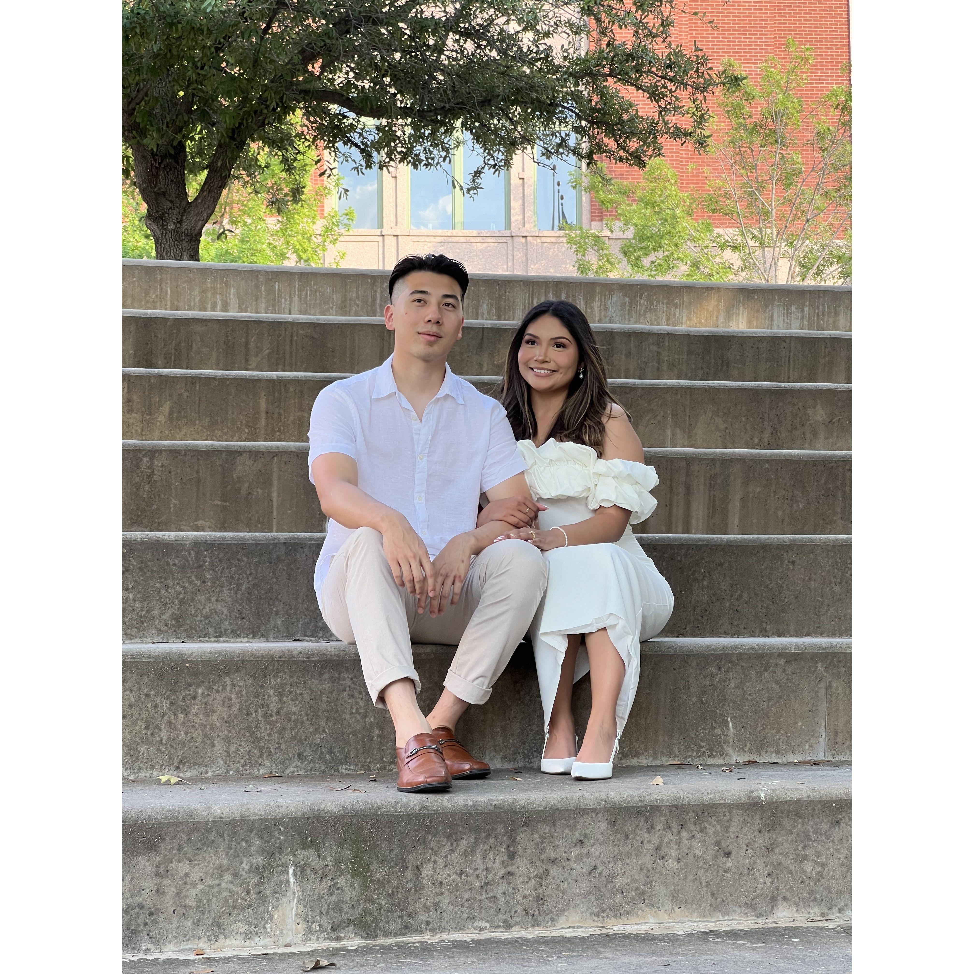 At our engagement shoot <3
