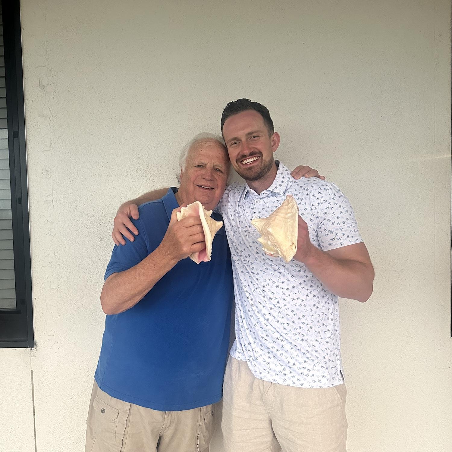 Luke's First Conch Shell