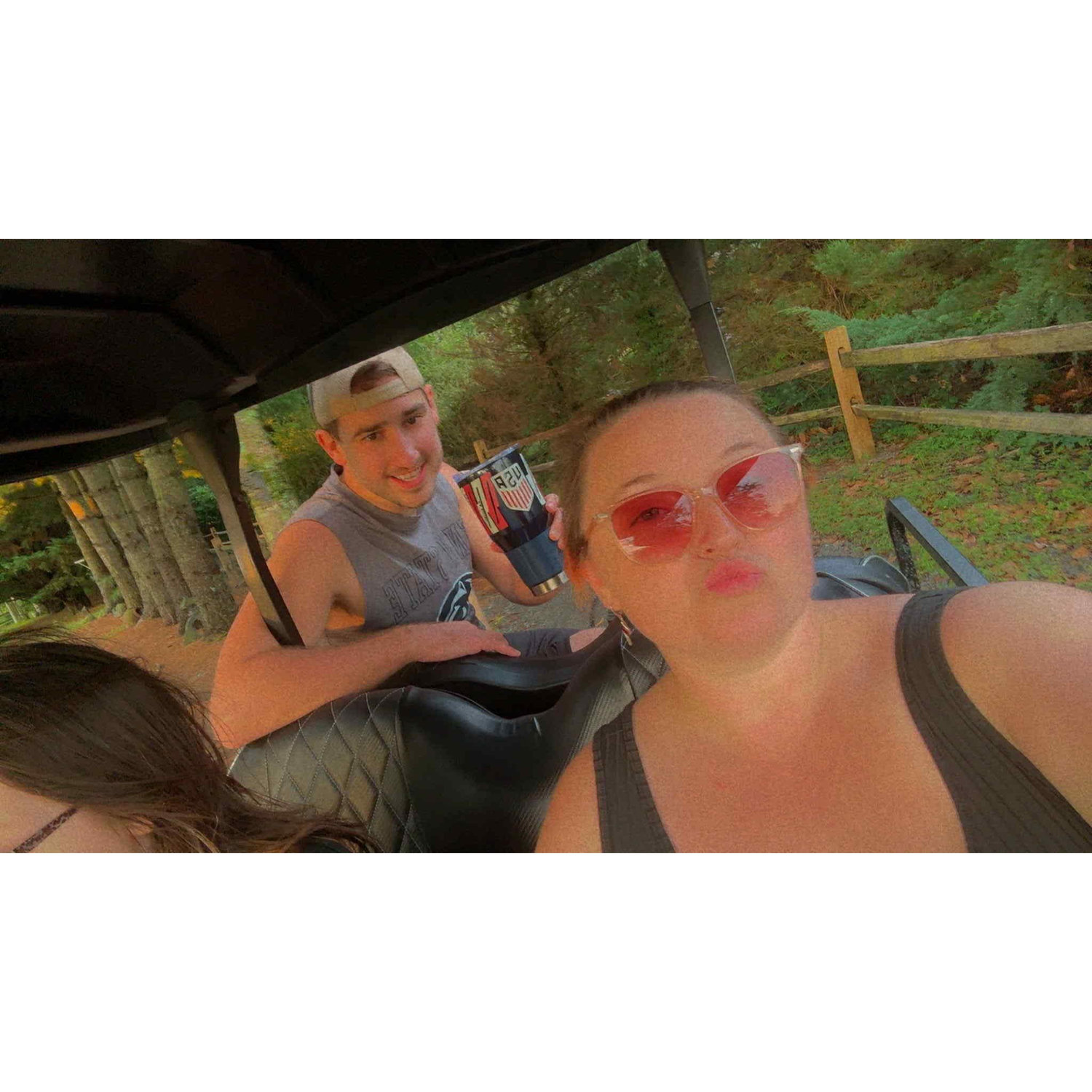 Golf Cart rides and enjoying the sunset!