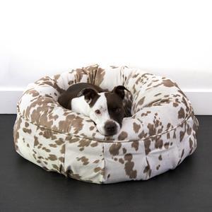 Animal Print Donut Dog Bed | Animals Matter
