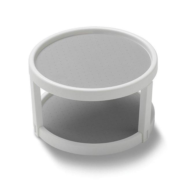 madesmart 10" Basic Twin Turntable | CABINET COLLECTION | 2-Levels | Non-slip Lining | Wide Base | Easy to Install and Clean | BPA-Free