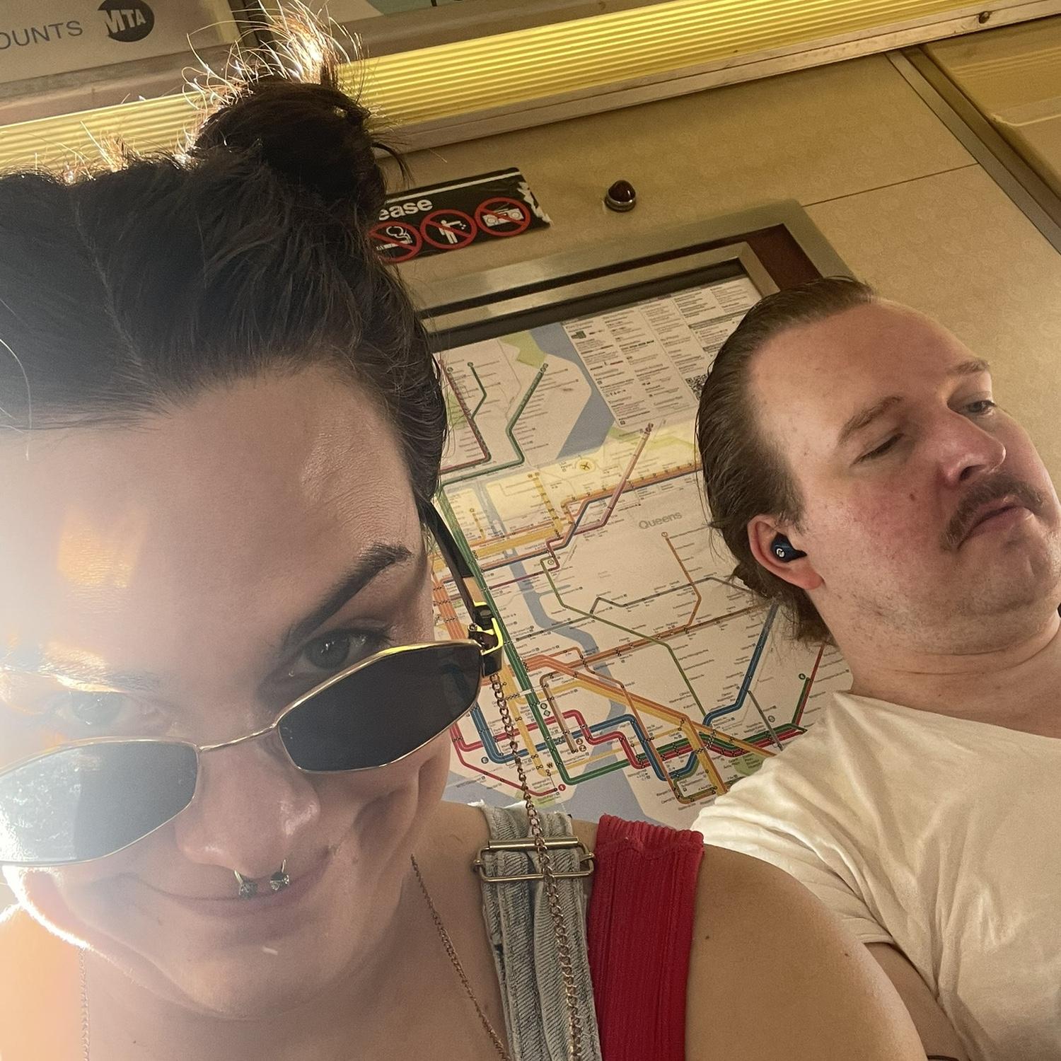 Just both genetically so sweaty
