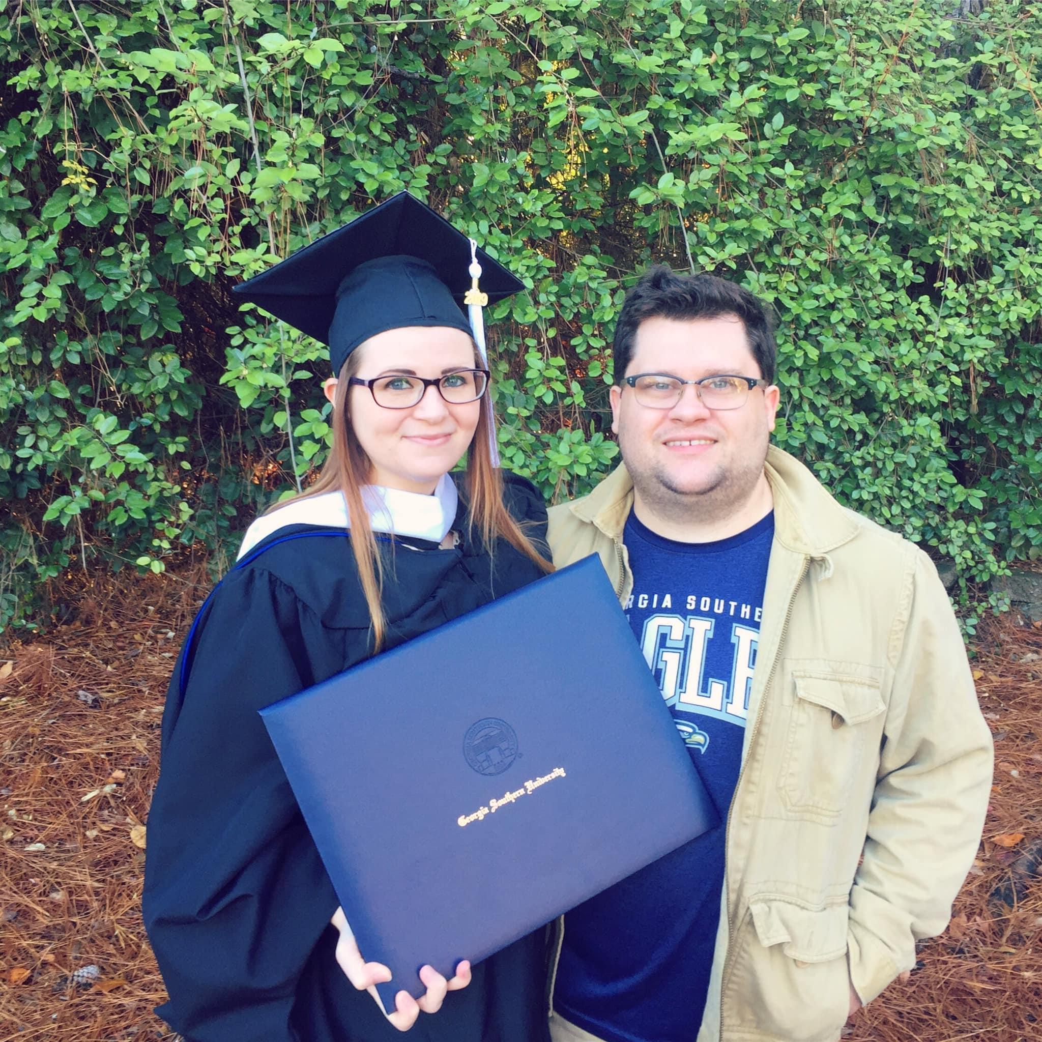 Our 9 year anniversary, and my masters degree graduation from Georgia Southern University!