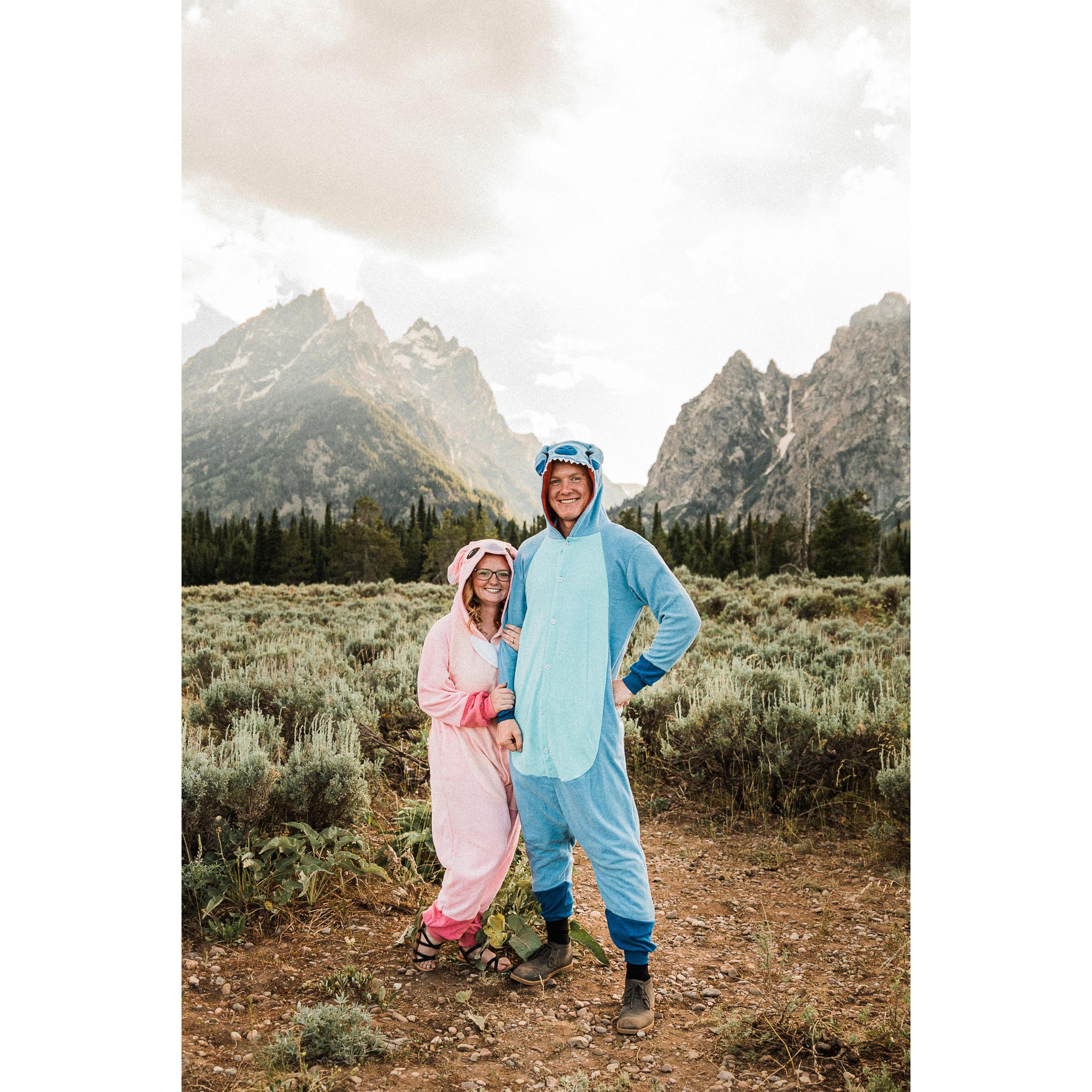 Part of our engagement session at the Grand Tetons.