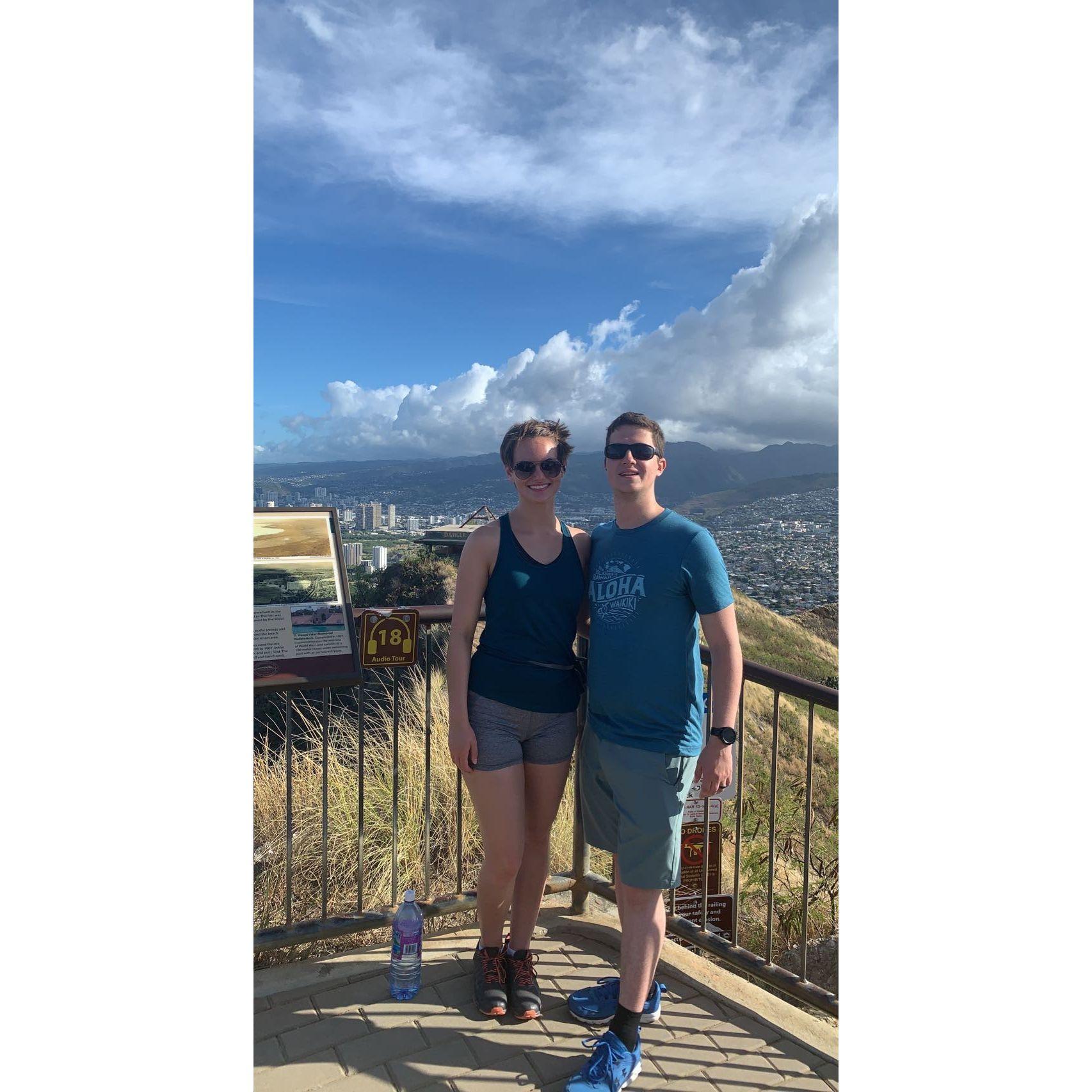 We hiked the Diamond Head Crater in Hawaii!