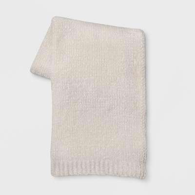 Shine Chenille Throw Blanket Neutral - Project 62™