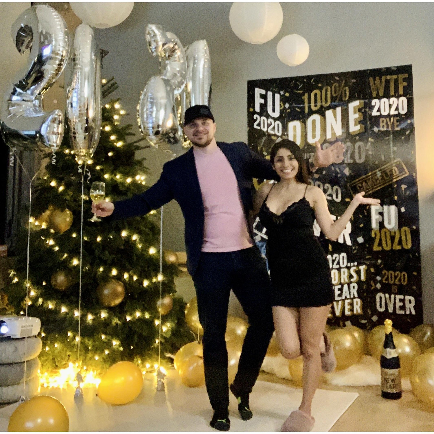 Our celebration of two, saying bye to 2020!