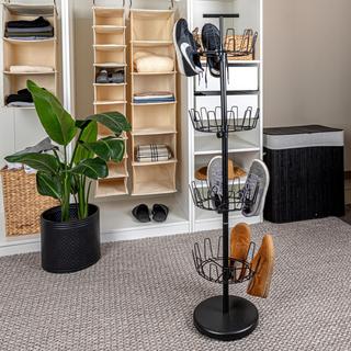 4-Tier Revolving Shoe Storage Tree