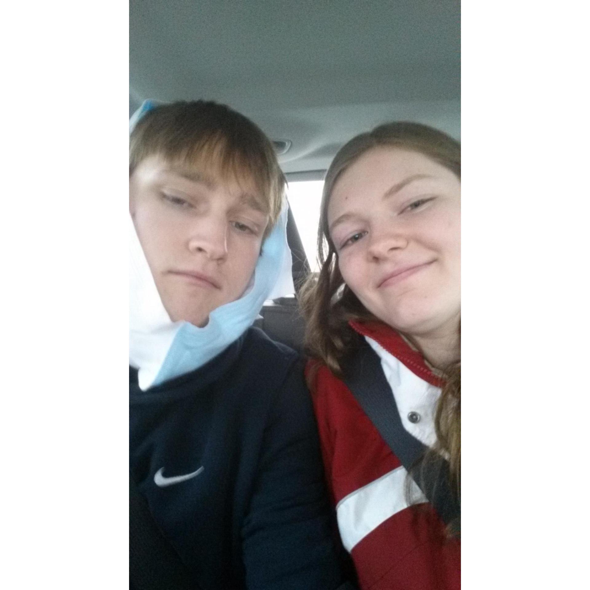 Ben getting his wisdom teeth removed 2015