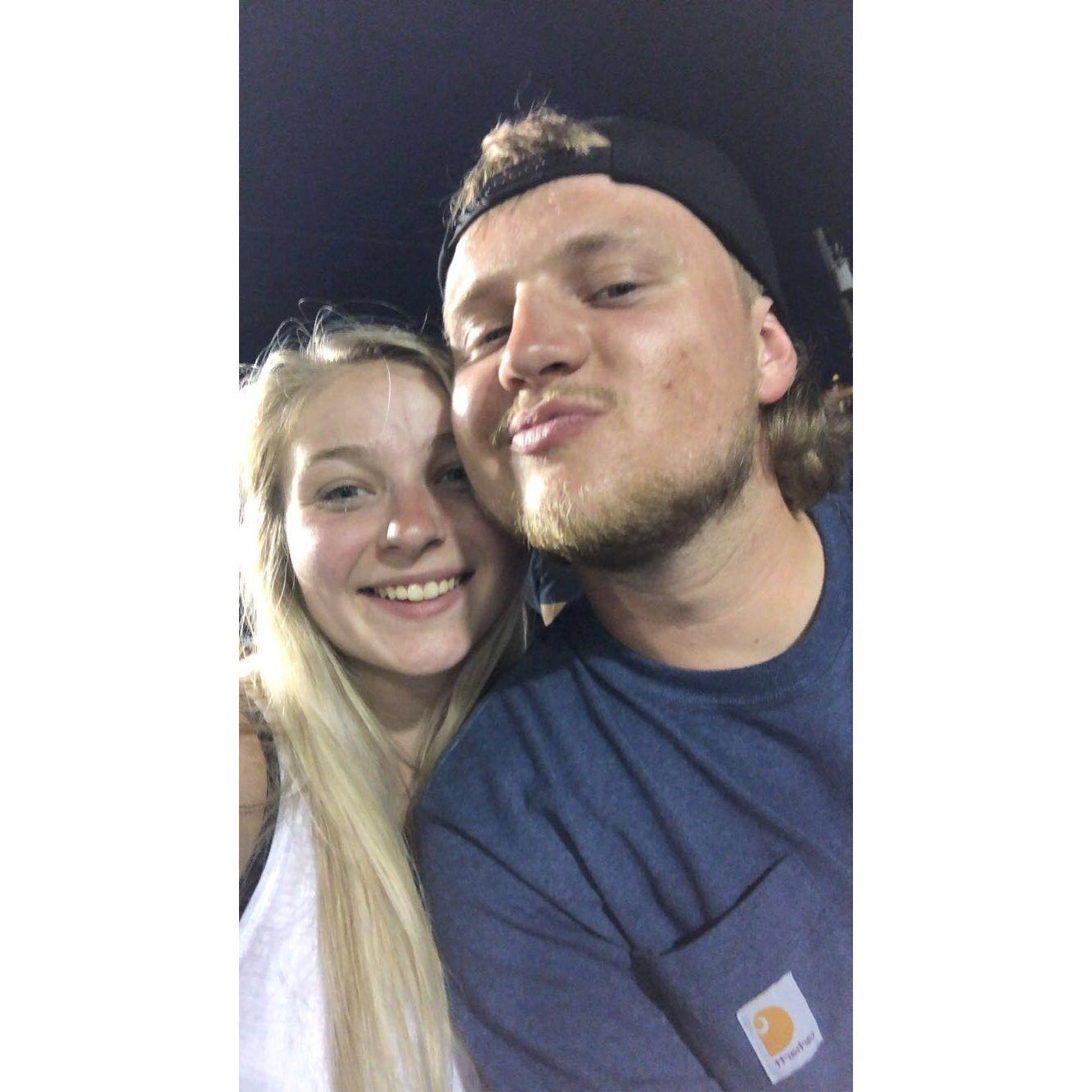 Liz's first time at Lorah's Truck Pulls