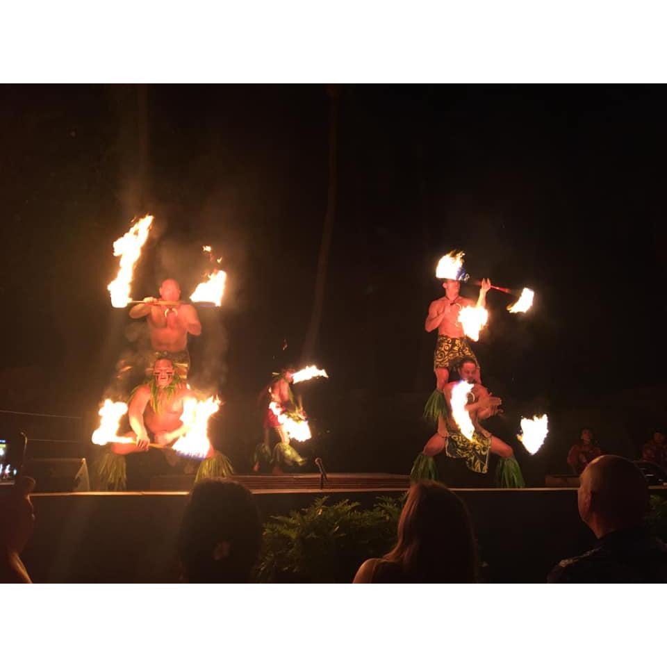 Our first date luau.