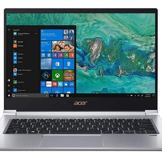 Acer Swift 3 SF314-55G-78U1 Laptop, 8th Gen Intel Core i7-8565U, NVIDIA GeForce MX150, 14" Full HD, 8GB DDR4, 256GB PCIe SSD, Gigabit WiFi, Back-lit Keyboard, Windows 10