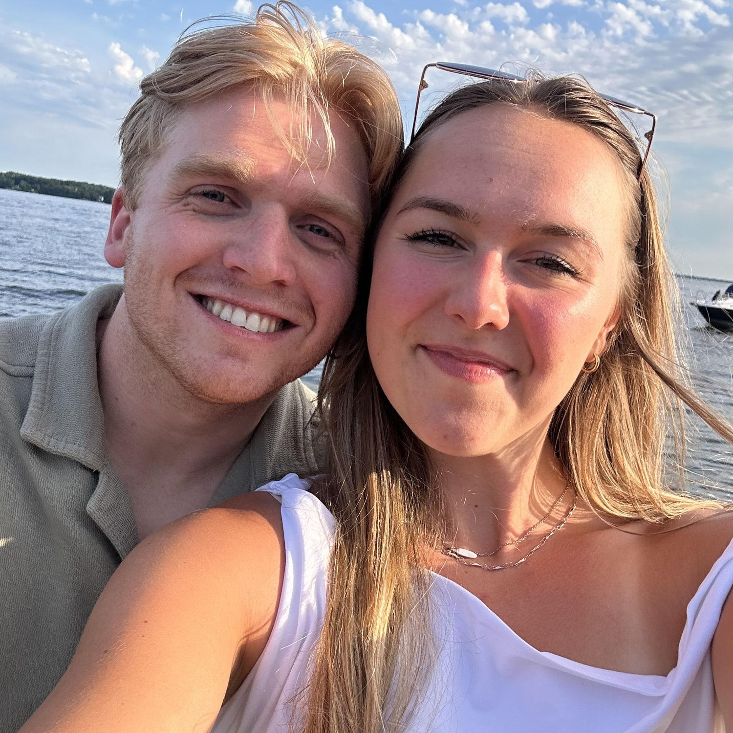 Six months! The day after we said "I love you" and the first time we talked about getting engaged.