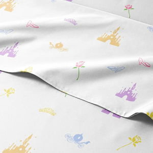 Kids Twin Size Bed Sheet Set - 3 Piece Kids Loft Bed Sheets - Princess Castle Themed Bedding - Soft, Cute and Cozy - Breathable and Machine Washable - Rose Bed Set for Boys, Girls, Teens & Toddlers