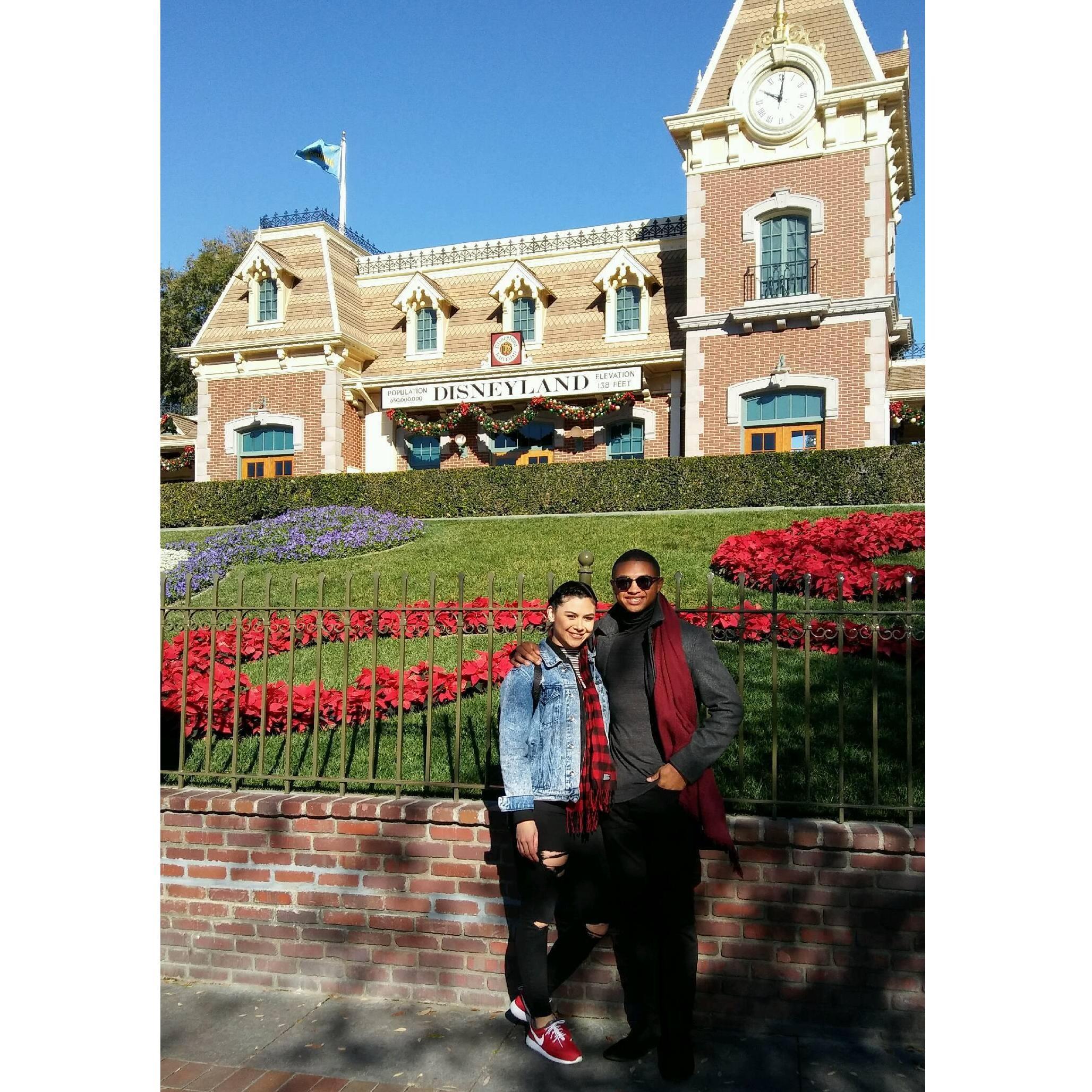 This was our First Disneyland trip together.... as well as the first time I met his Parents/Family.