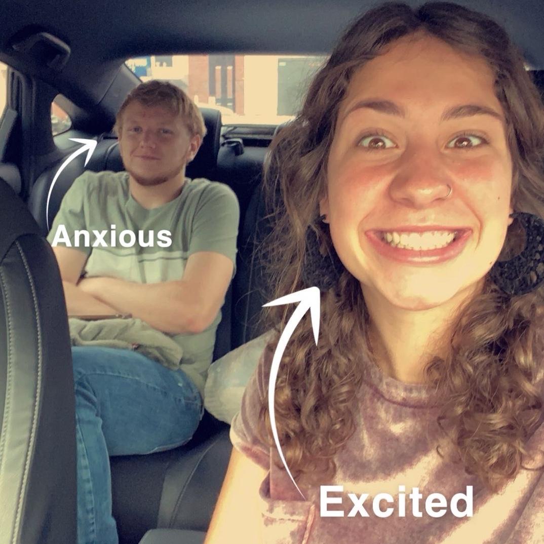 Flying to our first wedding together