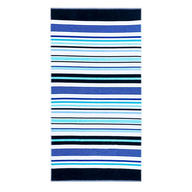 Destination Summer Murphy Stripe Beach Towel in Blue