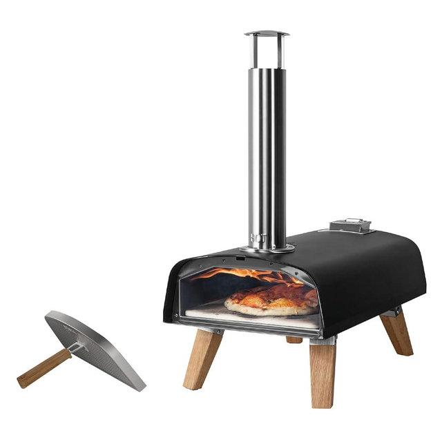 BOSKA Pizza Oven Outdoor Pro Pellet - Portable Pellet Pizza Oven - Pizza in 90s seconds - Wood Pellets - Outdoor Cooking - Includes Bottle Opener and Pizza Stone