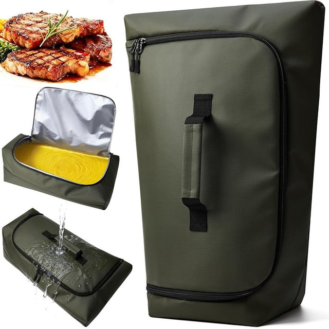 270° Opening BBQ Blanket for Resting Meat, Valentines Day Gift Meat Resting Bag, Leak-Proof Smoker Accessories, Grilling Gift for Turkey/Brisket/Pork - Anniversary Birthday Gift for Men Him Dad