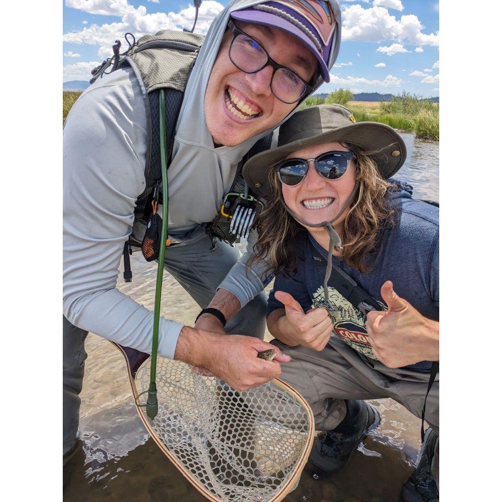 Erich loves fly fishing. Tegan is terrible at it. But she landed the best catch of her life!
