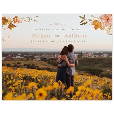 Creamy Beige Wedding Digital Save the Date - Lysete Photo