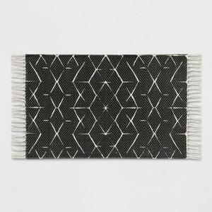 Black Geometric Woven Accent Rugs 2'X3' - Project 62™