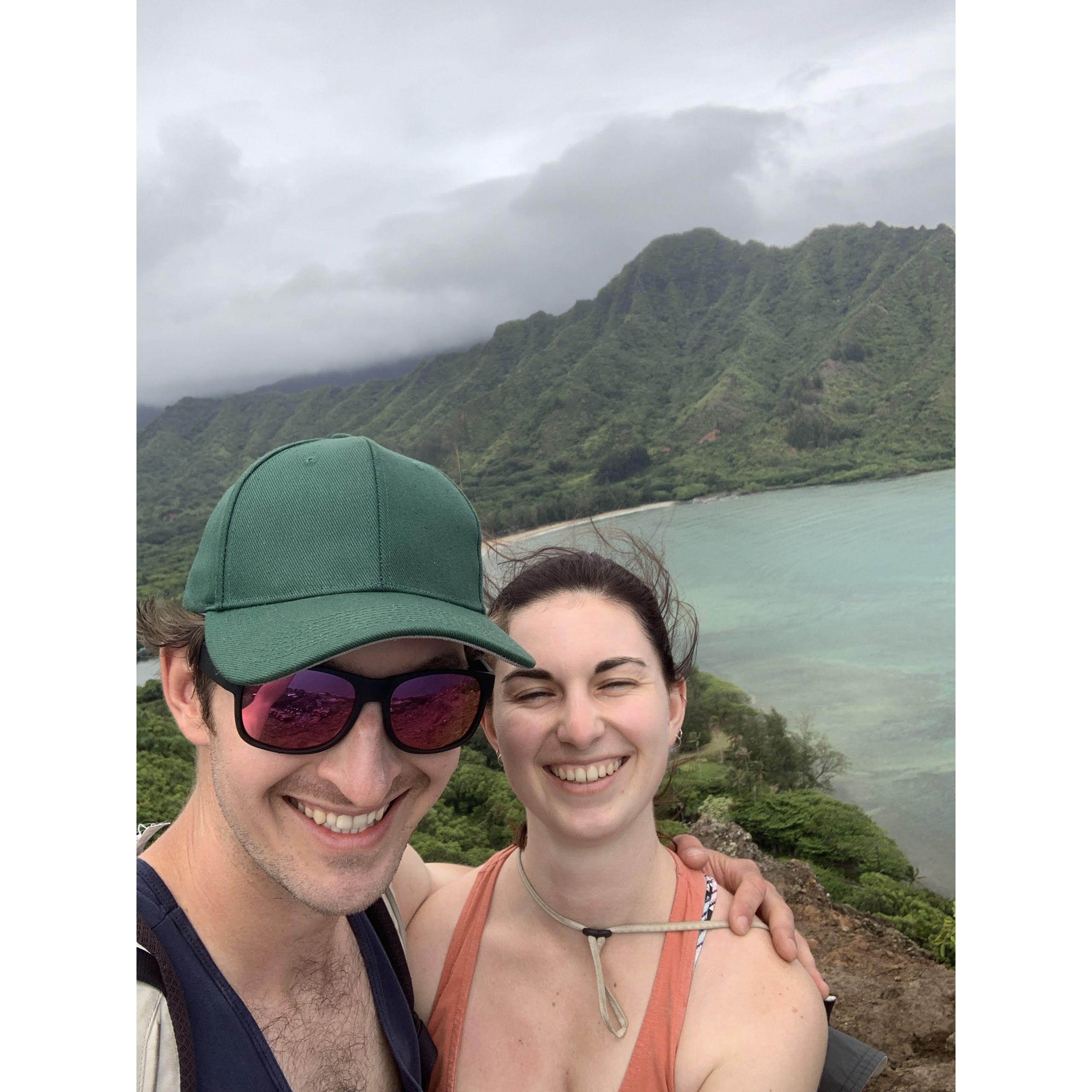 Oahu, Hawaii July 2022, Right after we got engaged!