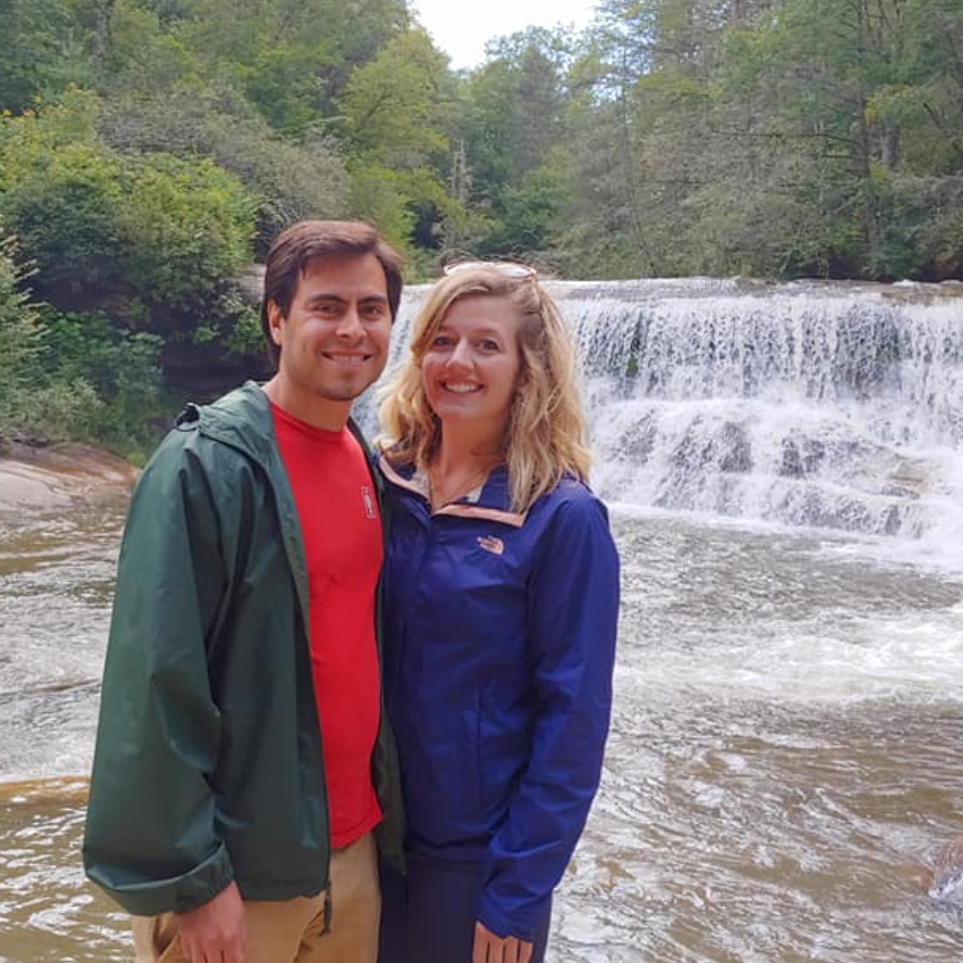 Tom went to college in Brevard, North Carolina. We both love going there. The people, the wildlife, the scenery, AND the waterfalls!
