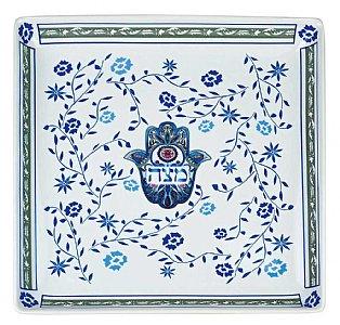 Aviv Judaica Hamsa Matzah Plate