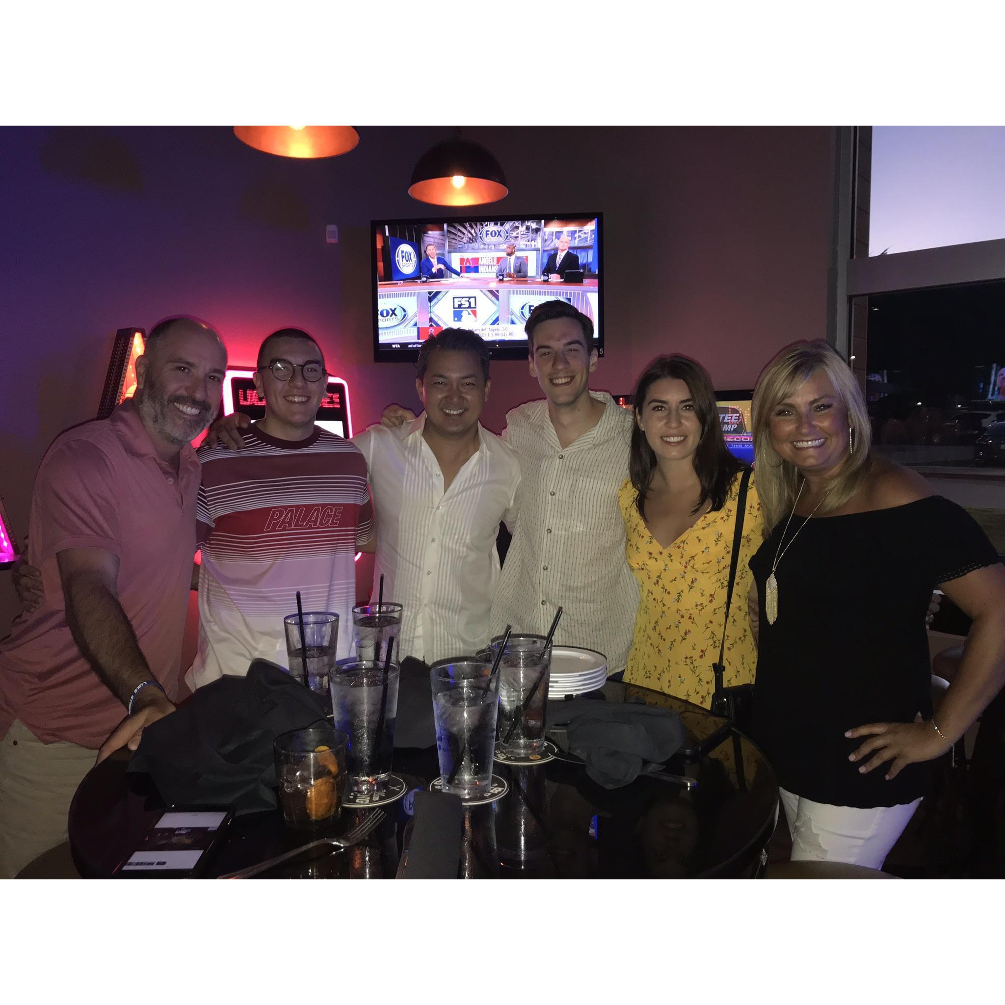 Family night out to listen to Mix Tape